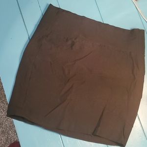 Black mini skirt